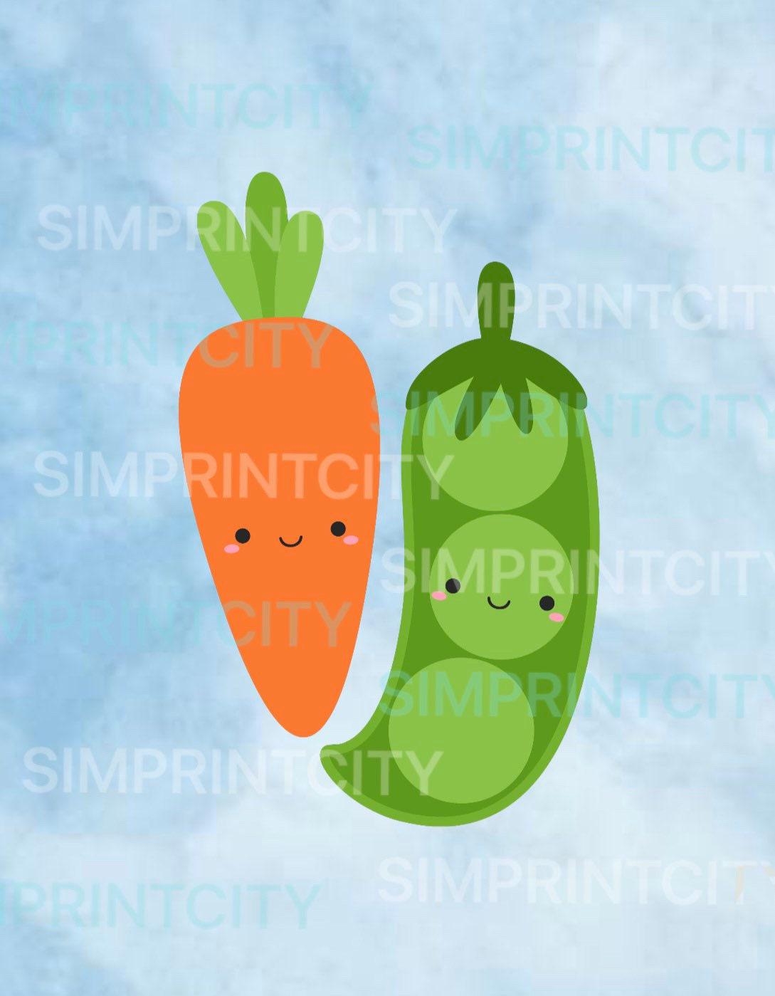 Peas and Carrots Cookie Cutters