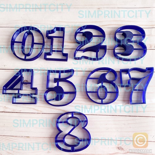 Number Cookie Cutters Etsy