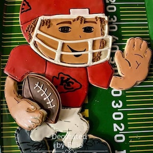 Football Cookie Cutter Platter