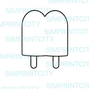 Double Popsicle Cookie Cutter