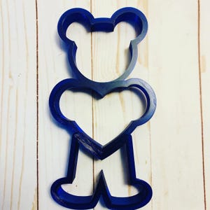 Drei Stück Bär mit Herz Cookie Cutter Set