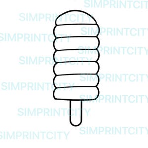 Crème glacée Twist ou emporte-pièce Popsicle