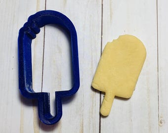 Popsicle with a bite cookie cutter