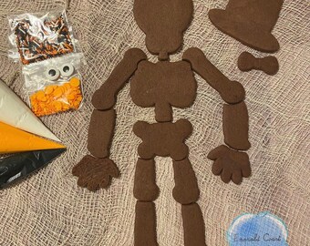 Skeleton Cookie Cutter Platter
