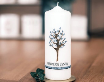 Trauerkerze "UNVERGESSEN"