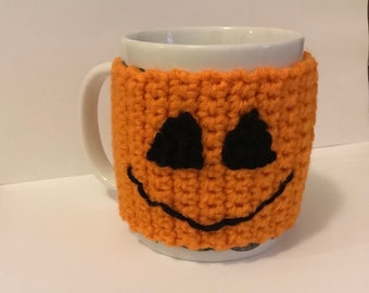 Jack O Lantern-ish Mug Cozy