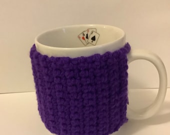 Amethyst Purple Mug Cozy, Mug Sweater