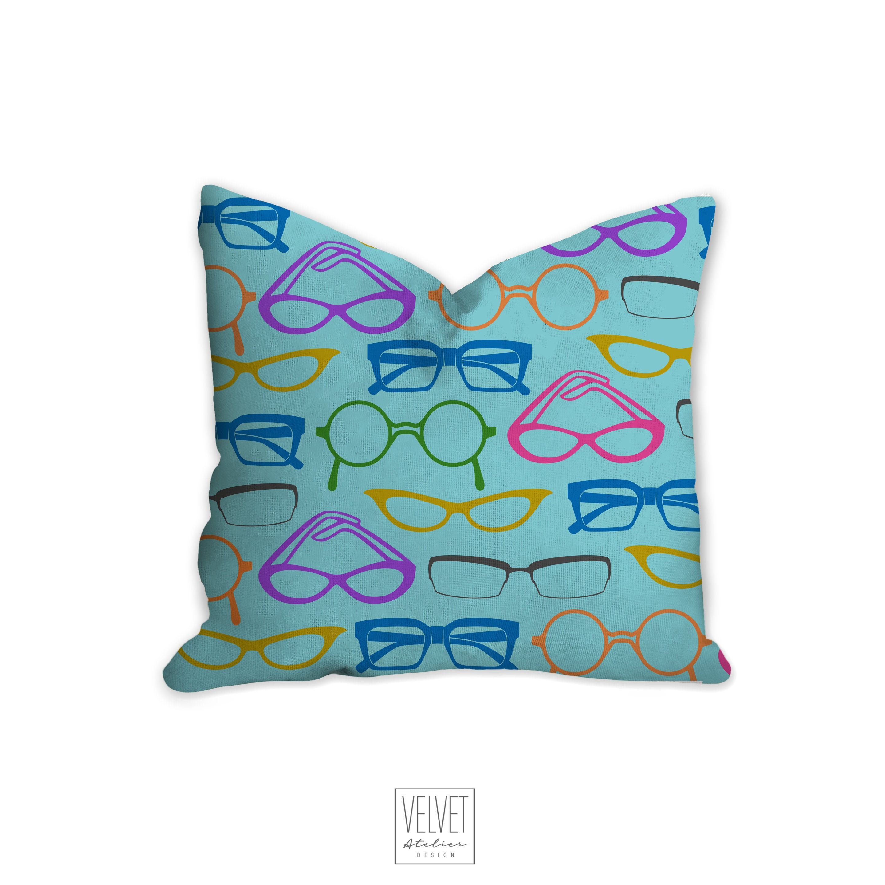 Glasses Pillow Sunglasses Retro Pillow Cover Decorative Etsy UK