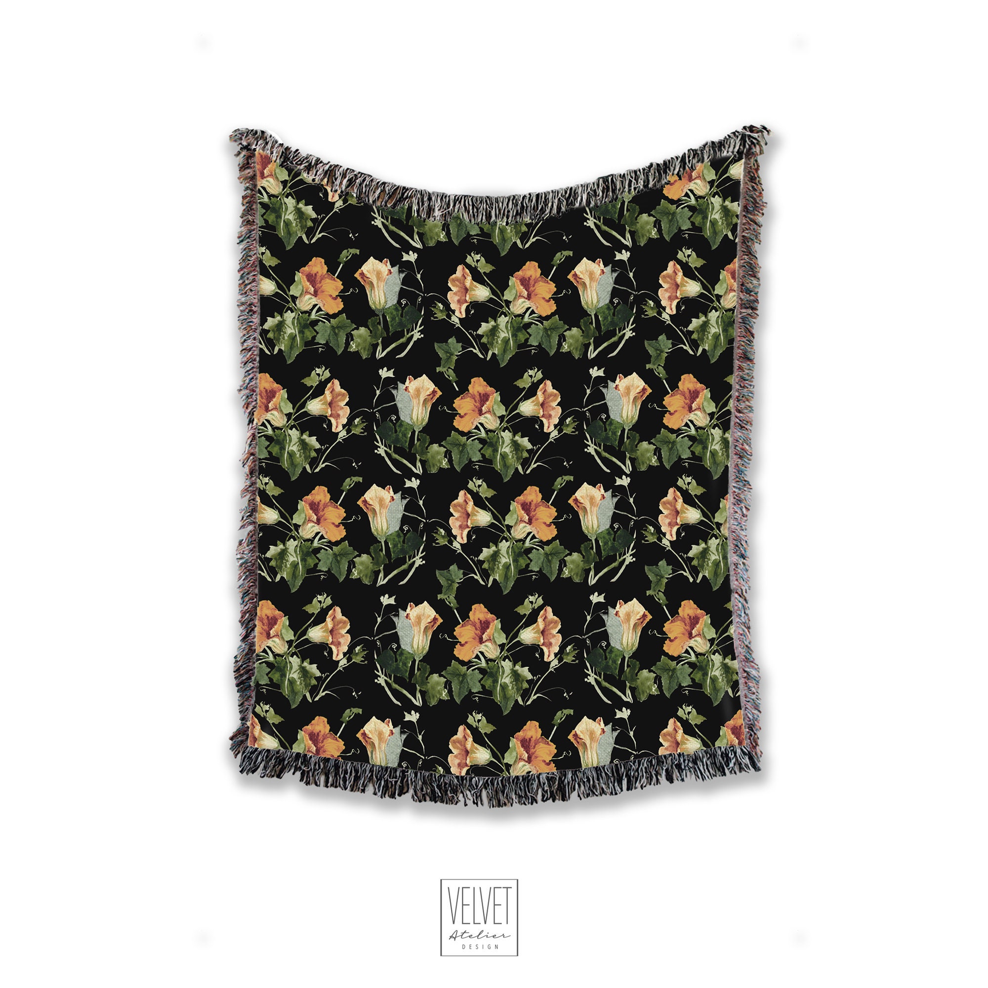 Sugar + Maple Tropical Boho Background Blanket main image 1