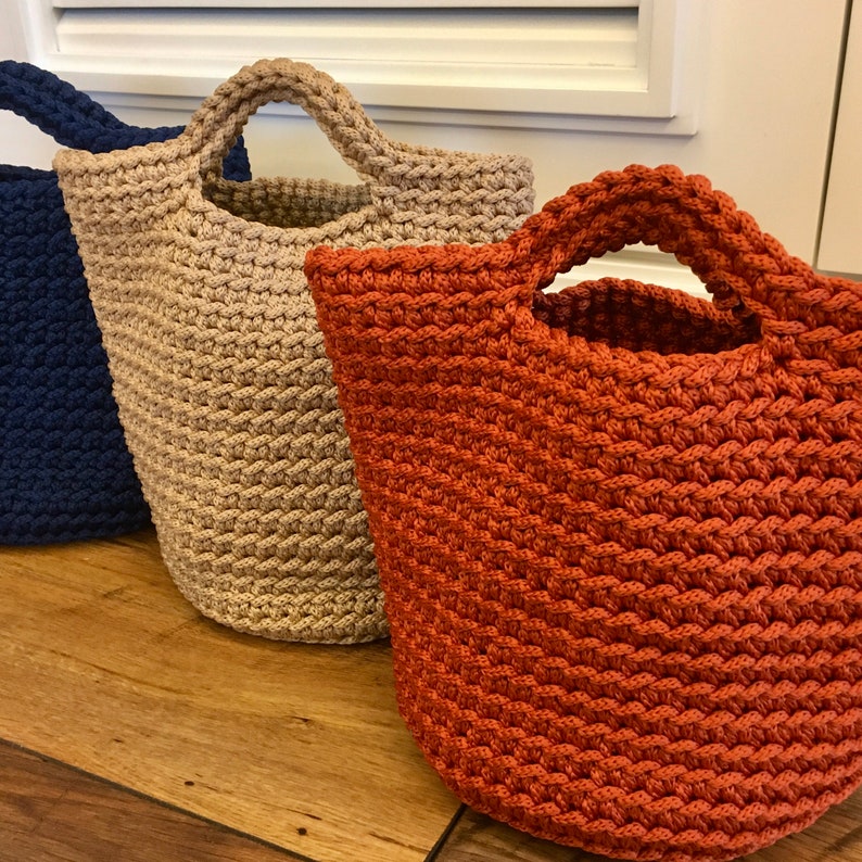 Scandinavian Style Crochet Tote Baghandmade Bag | Etsy