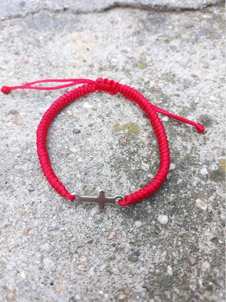 Friendly gift Tibetan Knotted Bracelet Bracelet with steel cross Set of bracelets