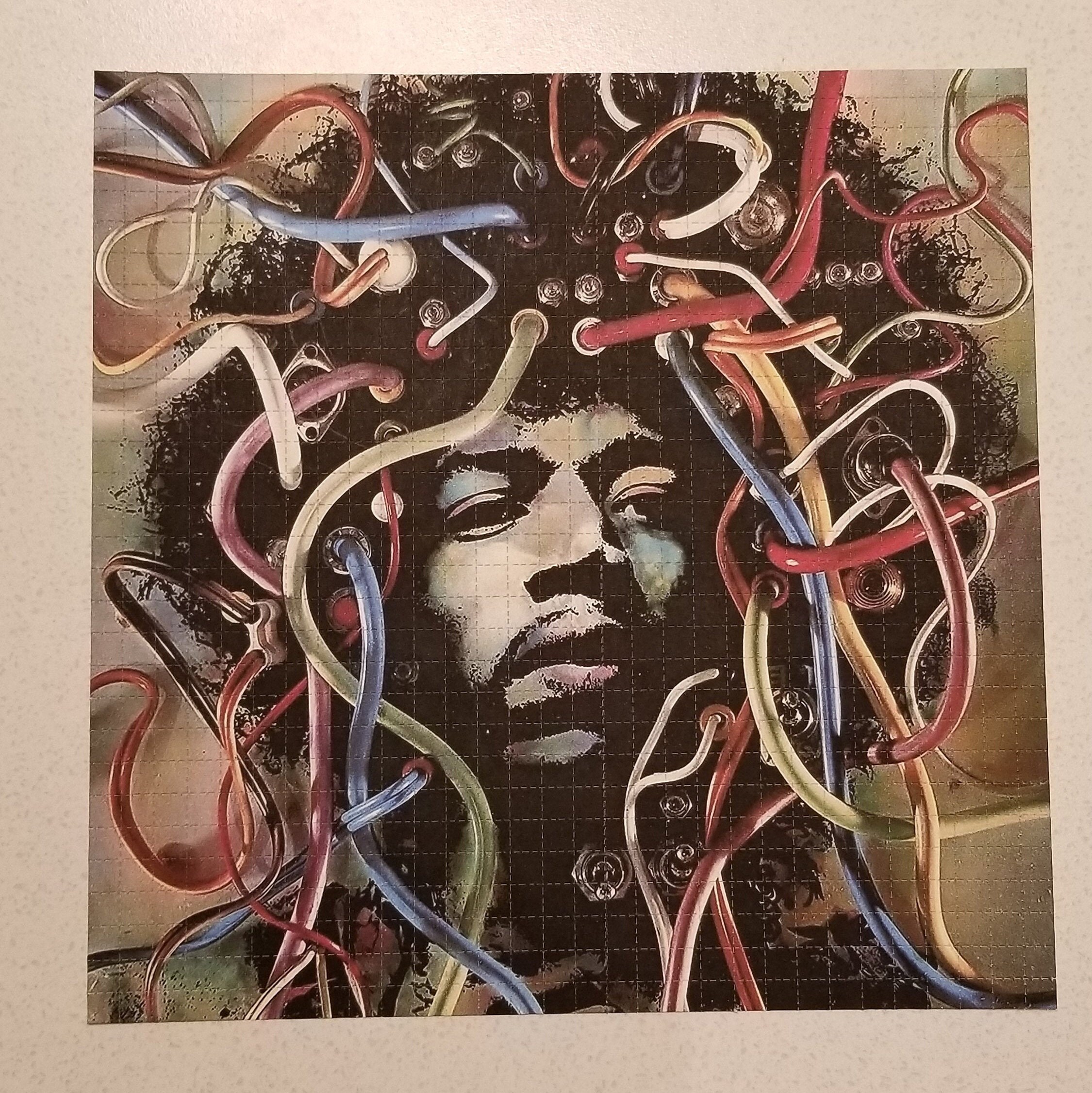 Jimi Hendrix Stuttgart 1969 Blotter Art Print Etsy