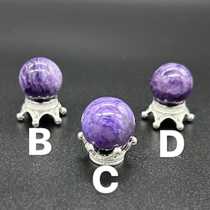 Small Natural Charoite Sphere