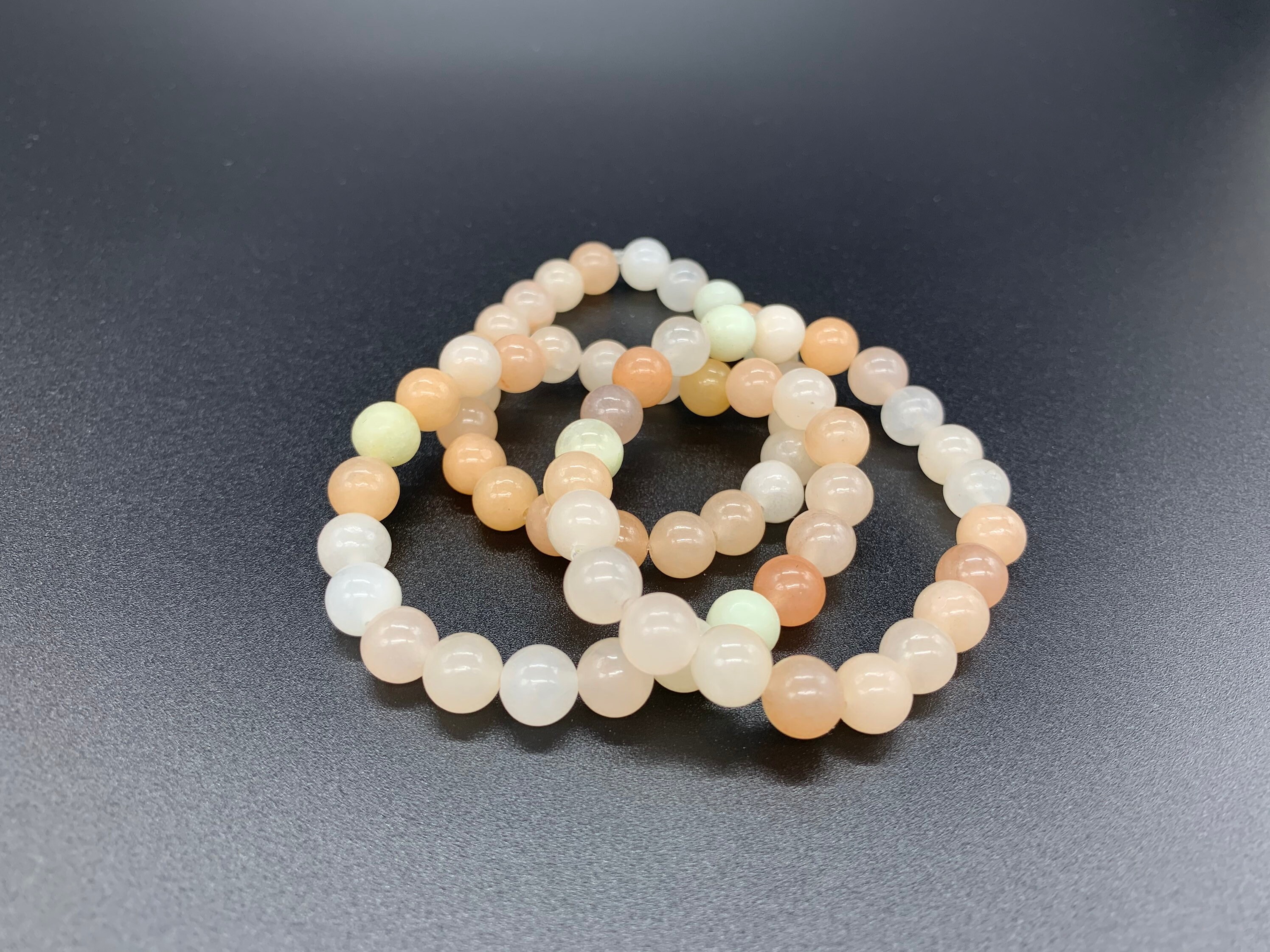 Pulsera curativa con cristal de ópalo rosa auténtico cargado - Etsy España