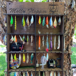 Perchero para colgar señuelos de pesca personalizado