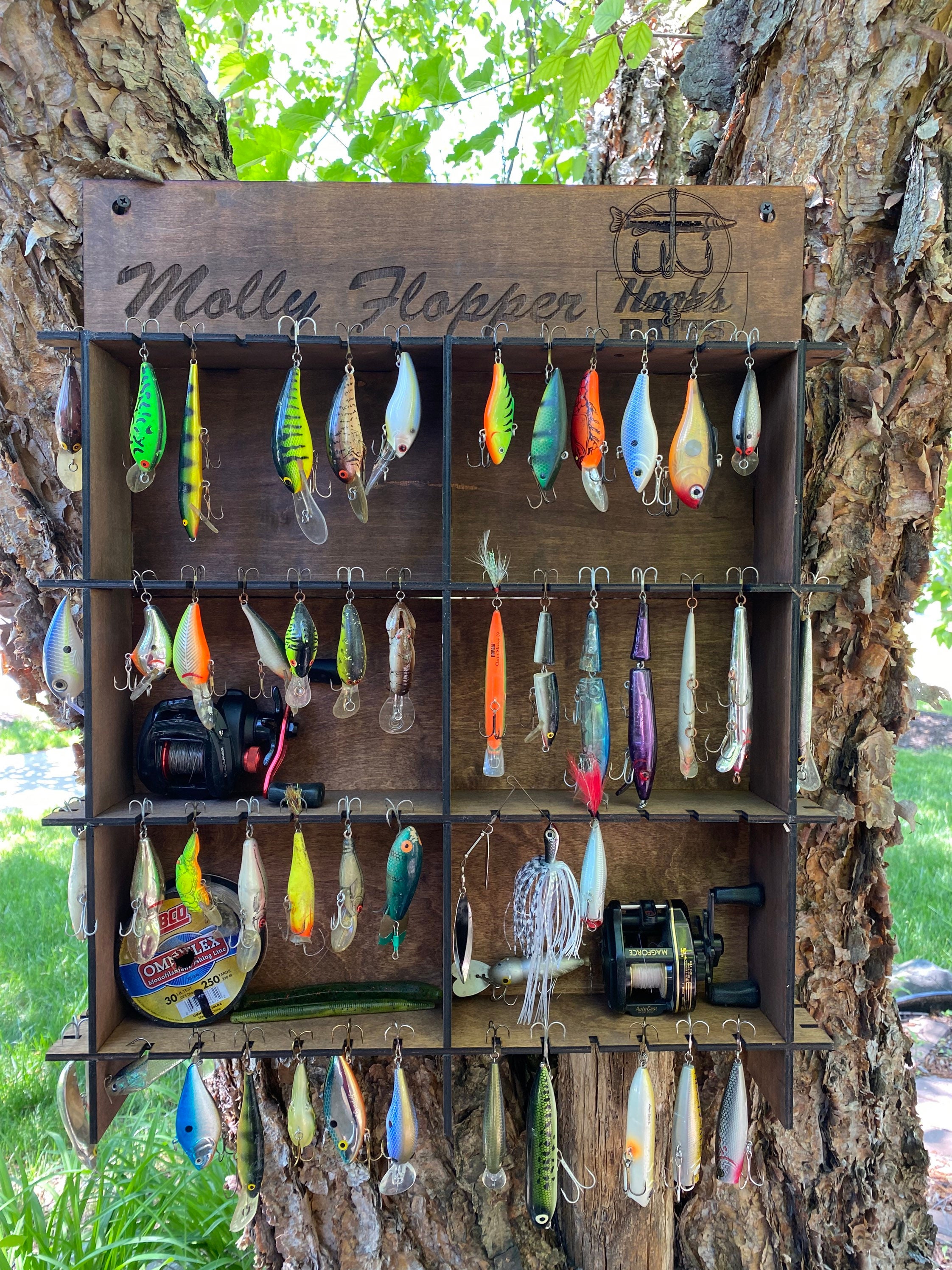 CATSELURRY Fishing Lure Display Holder Acrylic Fishing Lure Display Stands  Clear Large Fishing Lures Easels for Baits Lure Display : : Sports  & Outdoors