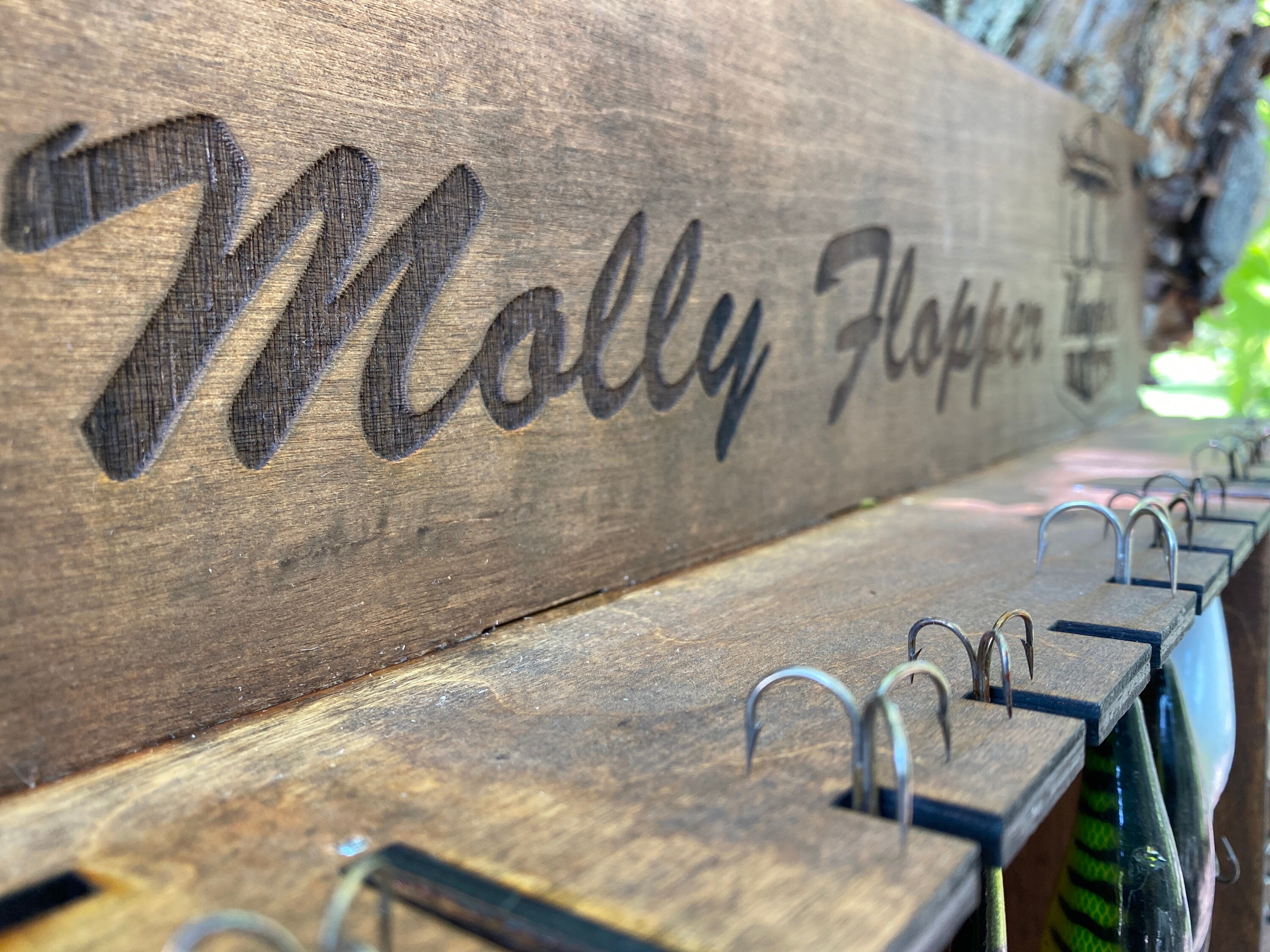 Customized Fishing Lure Hanger Rack Etsy