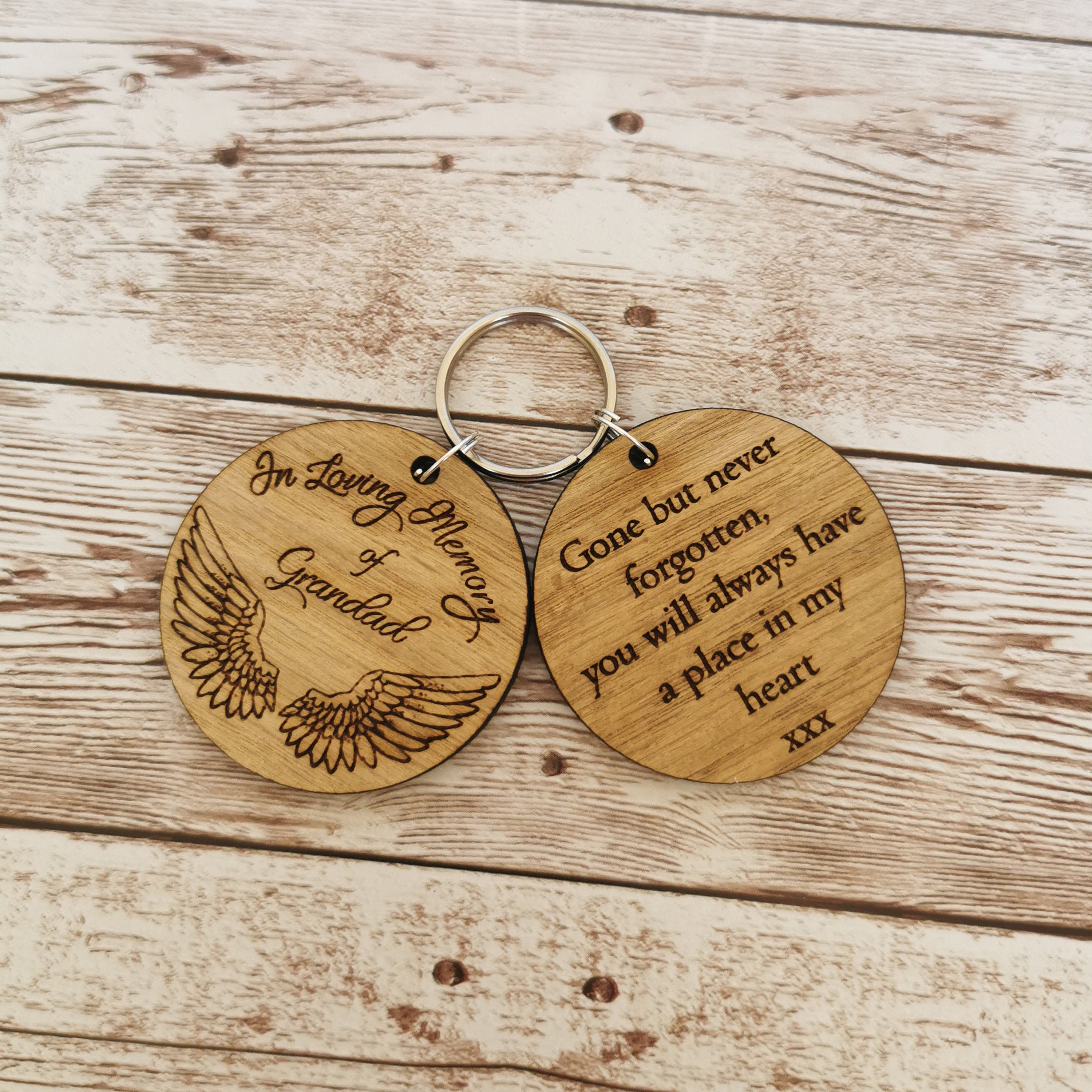 Personalised in Loving Memory Memorial Loss Gift Keyring Mum Etsy