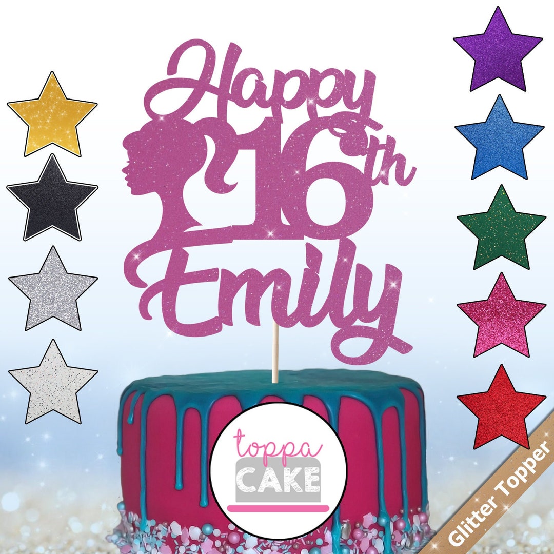 Personalised Barbie Doll Cake Topper Any Name Age Custom Girls Etsy UK