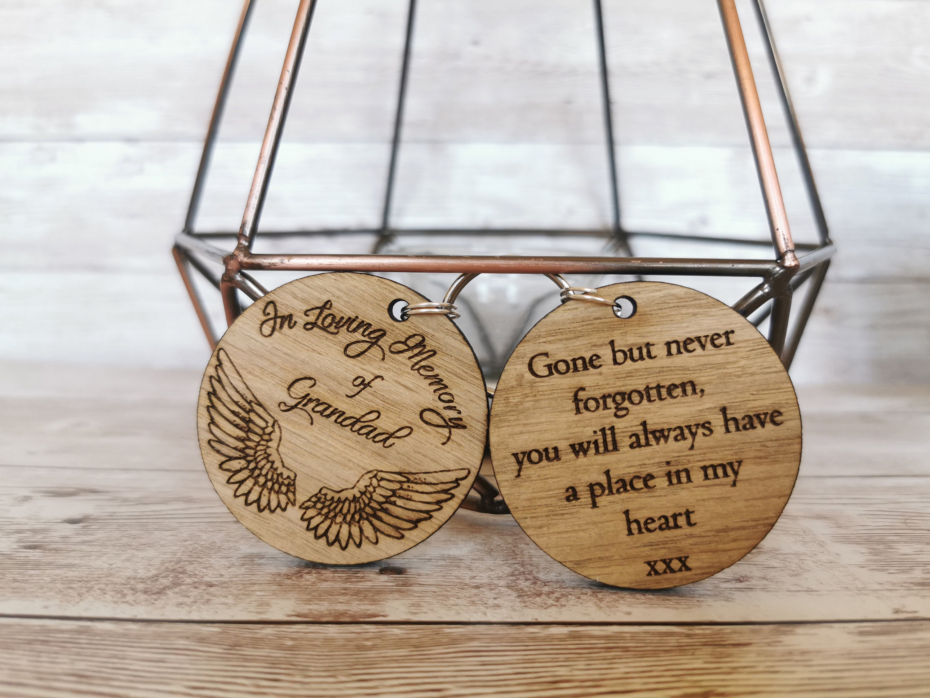 Personalised in Loving Memory Memorial Loss Gift Keyring Mum Etsy