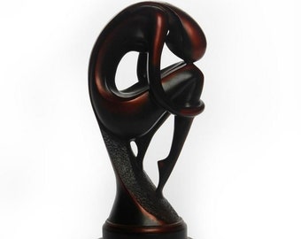 Bronze-Professional Herco Sculpture of an Elegant Bronze Woman.