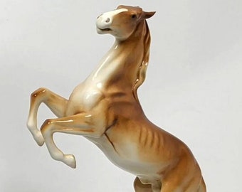 FIGURINE-Large Rearing Horse From Royal Dux