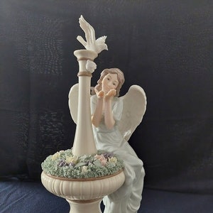 FIGURINE-Large Angel Porcelain Figurine