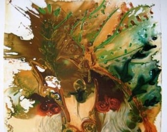 Painting-Salvador Dali Ltd Ed. Lithograph &quot;BUCEPHALE&quot;