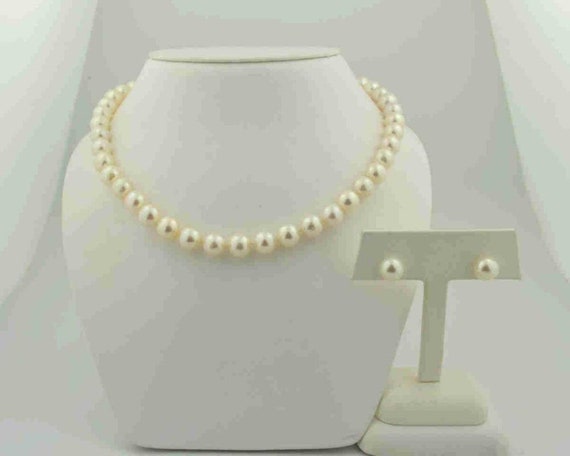 Jewelry-Ladies 18" freshwater pearl necklace feat… - image 1