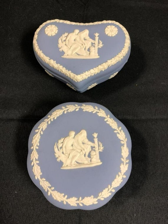 Trinket Boxes-Two Beautiful Wedgwood Trinket Boxes