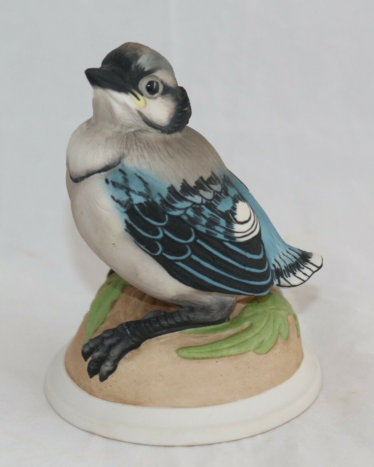 Figurine Boehm Porcelain Bird Figurine 436 Baby Blue Jay Etsy