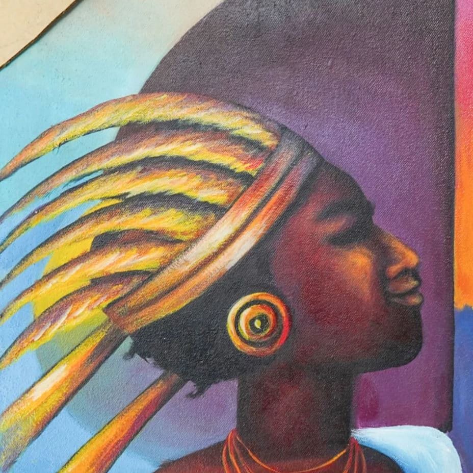 Haitian Nude Woman Oil Painting on Canvas by Claude Richard - Etsy