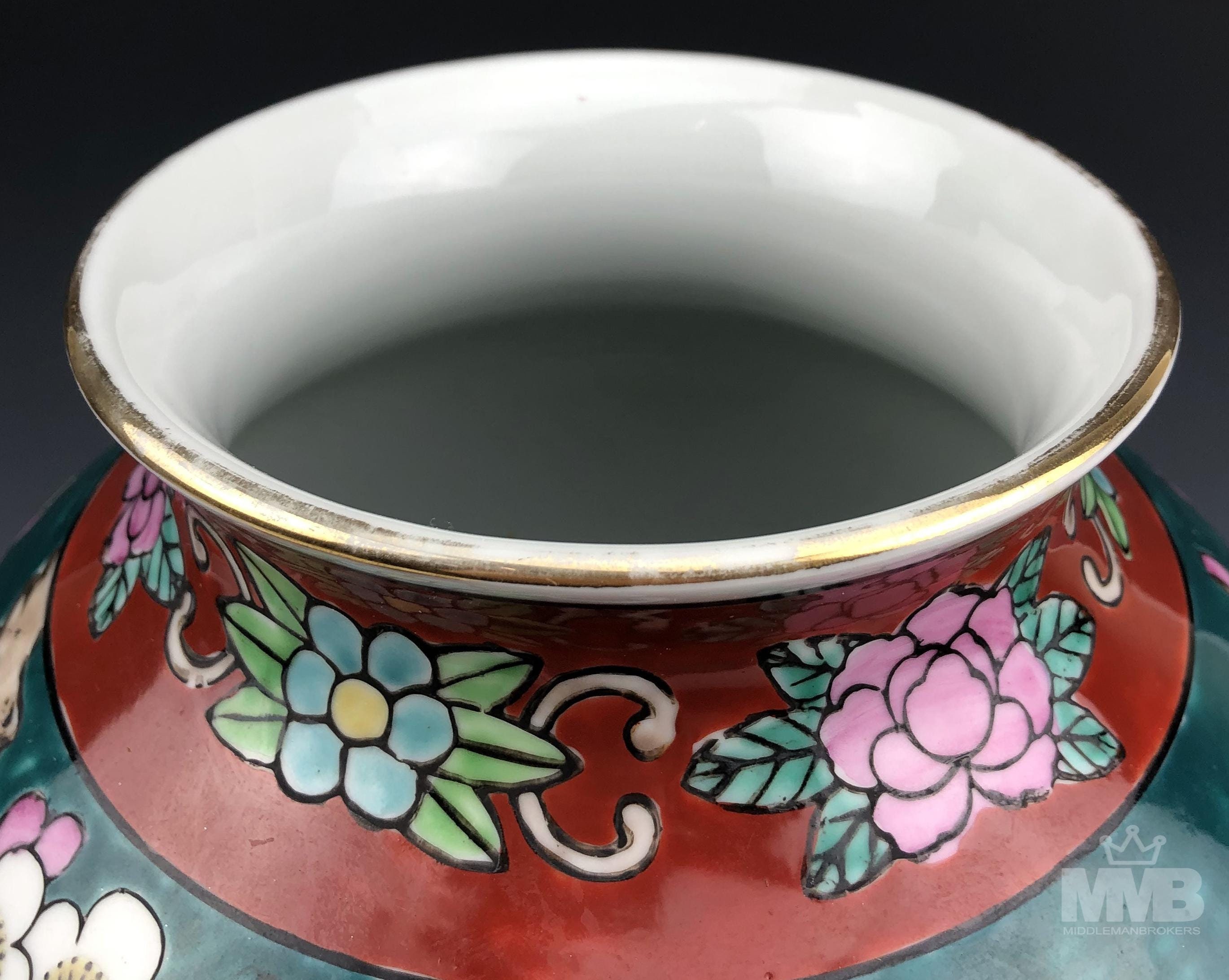 VASE Large Japanese Gold Imari Porcelain Vase Etsy