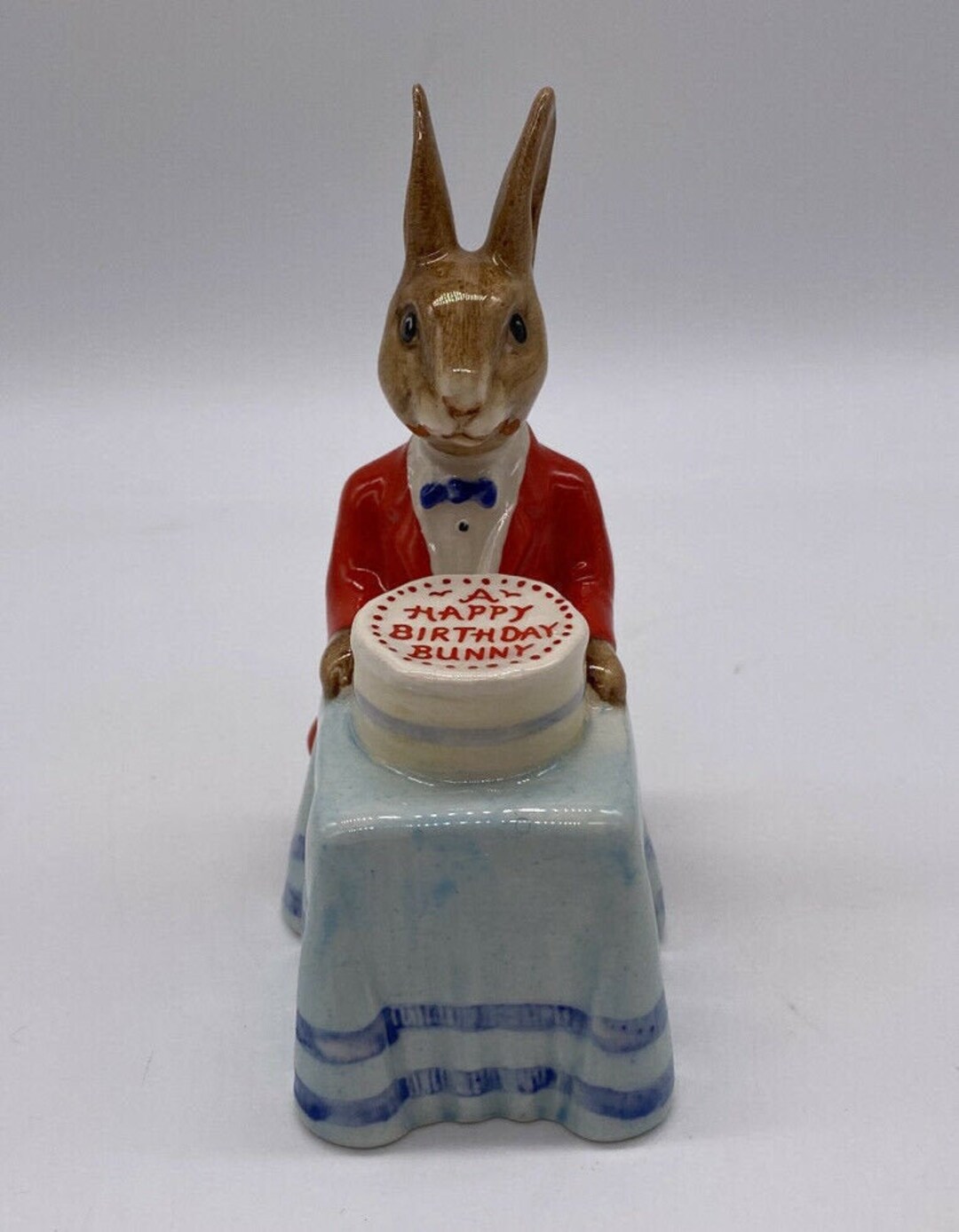 Figurine Bunnykins Happy Birthday by Royal Doulton - Etsy