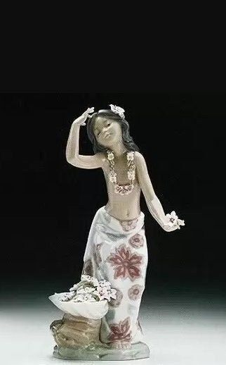 FIGURINEAloha Hawaiian girl by Lladro - Etsy 日本