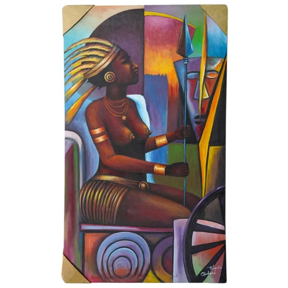 Haitian Nude Woman Oil Painting on Canvas by Claude Richard - Etsy