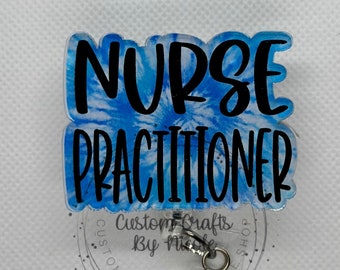 Nurse Practitioner Pinch Clip Badge Reel - RTS