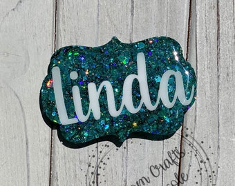 WOW/COW Bracket shaped Name Magnet*