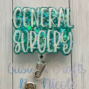 General Surgery  Badge reel