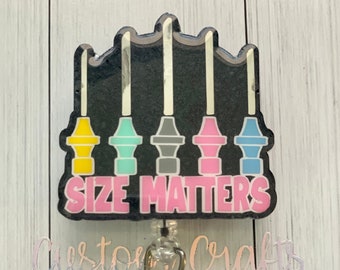 Size matters Retractable pinch clip badge reel