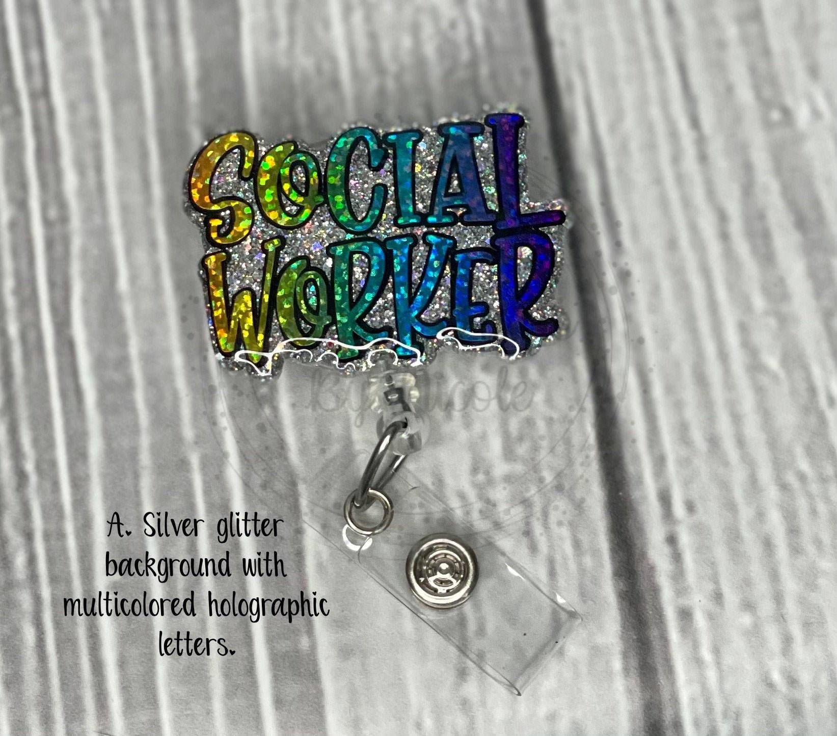 Social Worker Badge Reel Limited edition Colors