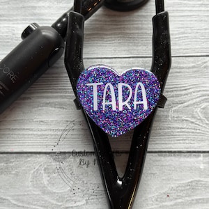 Customizable Heart Stethoscope Yolk ID tag