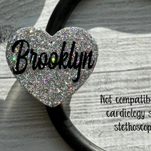 Heart Stethoscope ID Tag