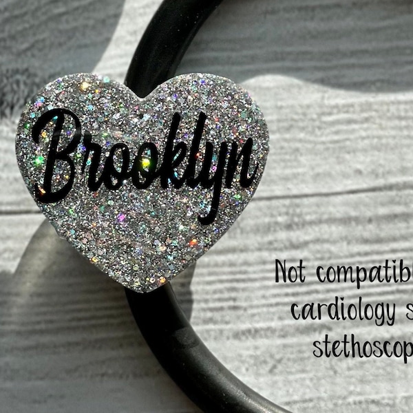 Heart Stethoscope ID Tag