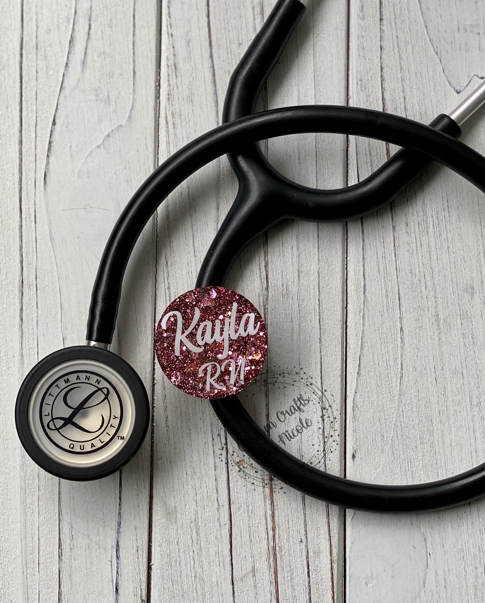 Round Stethoscope ID Tag Etsy