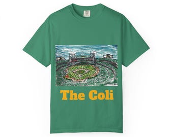 Oakland Coliseum Sketch Unisex T-shirt, Athletics Fan Tee, Sports Stadium Shirt, Baseball Lover Top, Vintage Ballpark Apparel