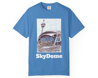 Rogers Centre Sketch T-shirt, Blue Jays Fan Gift, Toronto Baseball Tee, Stadium Art Shirt, Sports Lover Top