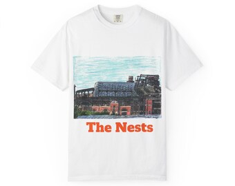 Baltimore Stadiums Sketch T-shirt, Ravens Orioles Fan Gift Top, Camden Yards M&T Bank Tee, Unisex Distressed Shirt, Sports Fan Apparel