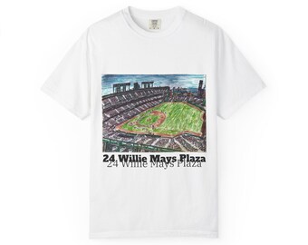 Oracle Park Sketch Unisex T-Shirt, San Francisco Giants Baseball Stadium Tee, Vintage Style Graphic Shirt, Sports Fan Gift, SFG Stadium Art