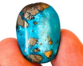 Turquoise Gemstone Size-25x18x11MM AAA++High Quality oval Shape Gemstone Carat-39.40And(extra gift)